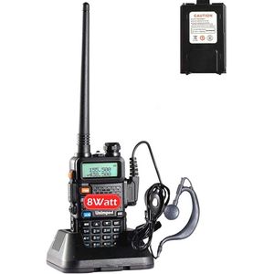 Dual Band Walkie Talkie VHF/UHF 65MHz - 108MHz met 128 Geheugenkanalen