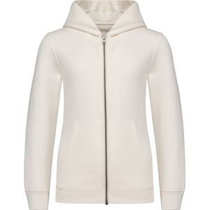 Native Spirit Ecologische kindersweater met rits en capuchon NS405 - Ivory - 4/6 years (4/6 ans)