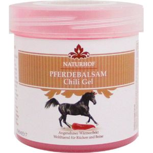 Paardenbalsem - Chili Gel - Naturhof - 250 ml - Verwarmende en ontspannende balsem - Voordeel Set 2 Potten