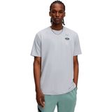 Under Armour - 60/40s Evol Logo - T-shirt - Grijs - Korte Mouwen - 2XL