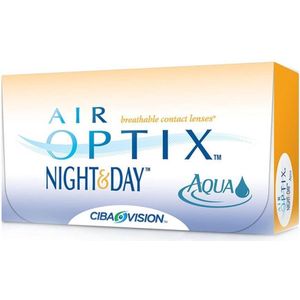 -4.25 - Air Optix® Night & Day® - 6 pack - Maandlenzen - BC 8.40 - Contactlenzen