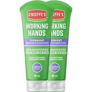 O'Keeffe's Working Hands Overnight Tube twin-pack