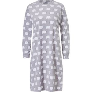 Cocodream - Velours Nachthemd - Grijs - Lange Mouw