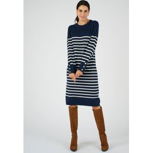 Damart - Truijurk in marinière stijl thermolactyl - Dames - Blauw - XL