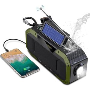 Lexium Noodradio solar opwindbaar - Radio - Noodradio - Weerradio - Radio voor Noodgevallen - Nood - Muziek - Nieuws - Noodpakket - Rampen - Praktisch - Zonneenergie