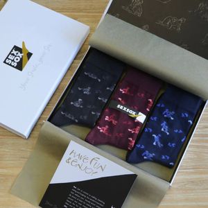 Sexsox 'Business socks' - Sokken cadeaubox - 3 paar sokken - Unisex - Luxe cadeau verpakking