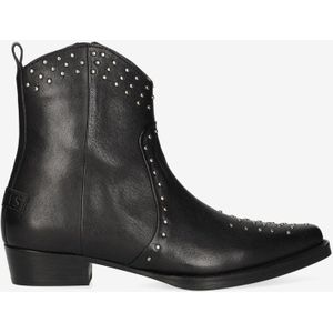 Shabbies Amsterdam Enkellaarzen Janina Ankie Studs Black - Maat 36 - Dames Laarzen