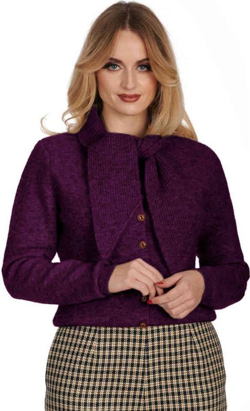 Banned Retro - Cardigan - Bordeauxrood