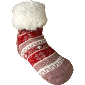 Huissokken - thermosokken -pantoffelsokken- gevoerde sokken- warme sokken