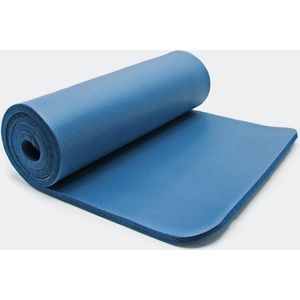 Yogamat, Fitnessmat blauw 180 x 60 x 1,5 cm gymnastiekmat fitness yoga gym joga vloermat fitniss sportmat fitnis - Multistrobe