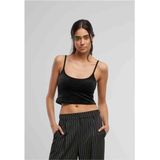 Urban Classics - Short Velvet Crop top - 4XL - Zwart