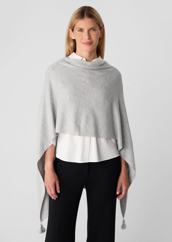 comma - Indoor-Poncho - Zacht - Fijngebreid