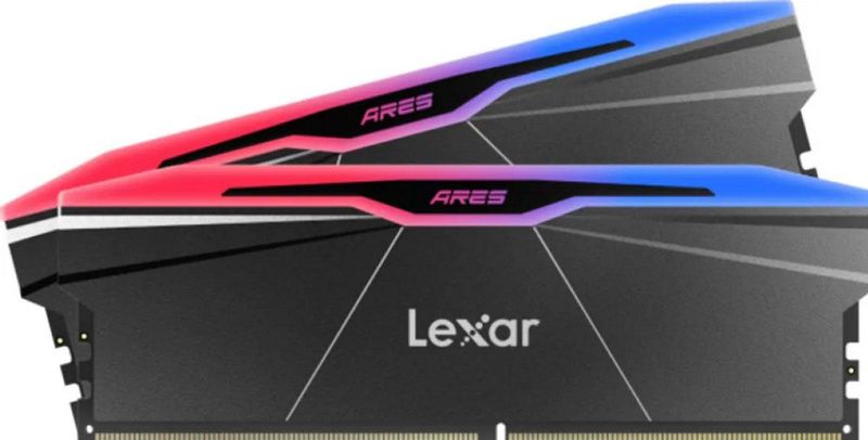 Lexar - Ares RGB - RAM Geheugen - Zwart - 32GB (2x16GB), 6000MHz, DDR5, DIMM