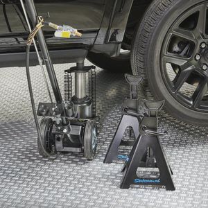 Datona® Sterke krik 35 ton met set hoge assteunen 12 ton