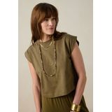 Sissy-Boy - Mouwloos T-shirt - Donkergroen