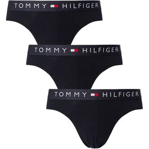 Tommy Hilfiger - UM0UM03182 - Set 3 Zwarte Slips - Katoen - Duurzaam