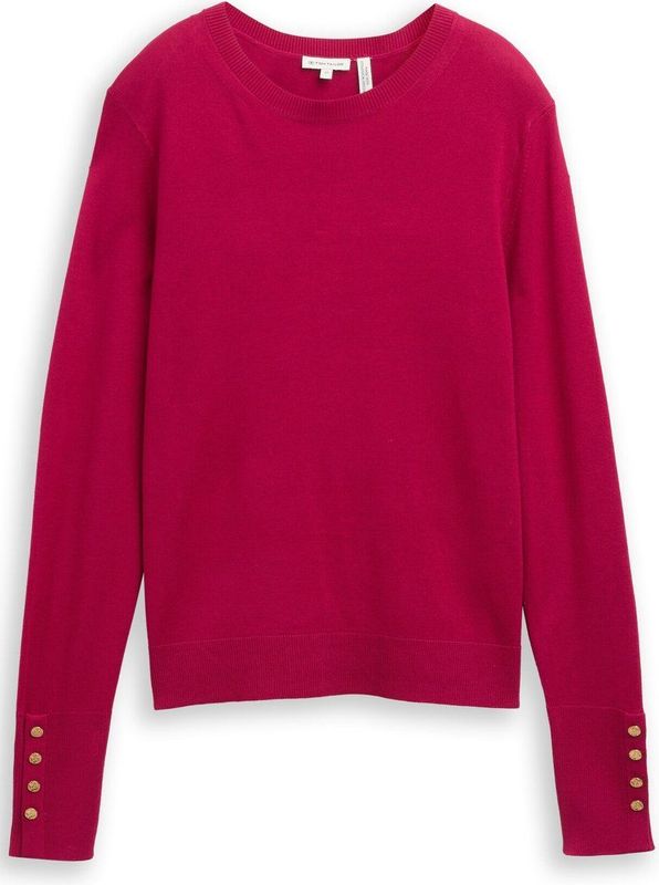 Tom Tailor Gebreide trui met knoopdetails
