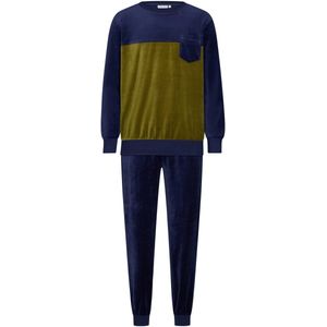 Pastunette - Huispak/Pyjama - Adventure - Velours - Blauw/Groen - Maat 2XL