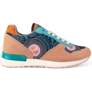 Inkkas, Socorro, Dames Sneaker, Suede, Natuurprint, EVA rubber zool, Vintage, Maat 39