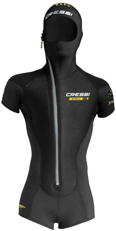 Cressi - Shell Freedivingjack - Zwart - Neopreen - 3.5-5 Mm