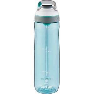 Contigo Cortland Autoseal Waterfles | Grote BPA-vrije Drinkfles van 720ml | Sportfles | Lekvrije Drinkfles | Ideaal voor School, de Sportschool, Fiets, Hardlopen, Wandelen | Grayed Jade