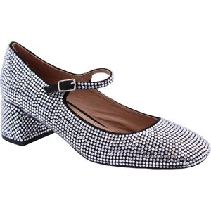 Bibi Lou - Mary Jane Pump - Zilver - Leer
