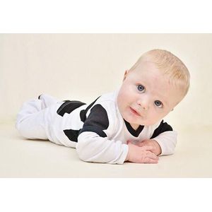 Koe t-shirt Moo maat 50/56 biologisch katoen dierenprint