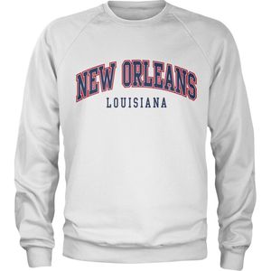 New Orleans Louisiana Sweatshirt White-2XL