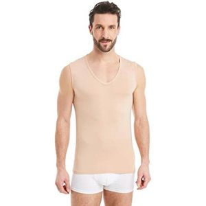 Heren Mouwloos Ondershirt met V-hals van Micro-Modal - Perfect voor Onder Kleding en Zakelijk Gebruik