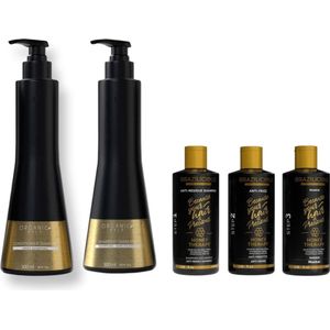 Honey Therapy Brazilicious 100 ml + Organic Gold - Shampoo Diamond - 300 ml + Organic Gold - Conditoner Diamond - 300 ml