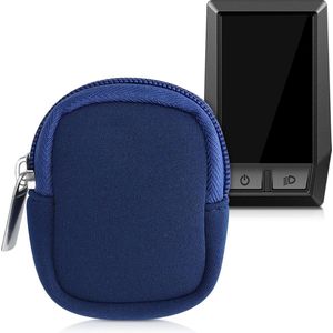 kwmobile hoesje voor e-bike display - Waterdichte display cover elektrische fiets - Van neopreen in donkerblauw