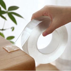 Nano Tape Dubbelzijdig - Dubbelzijdig Tape - 5 Meter Transparant - 2CM Breed - Universele Plakband voor Meerdere Oppervlakken