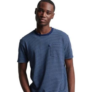 Superdry - Vintage Indigo Stripe - T-shirt - Blauw