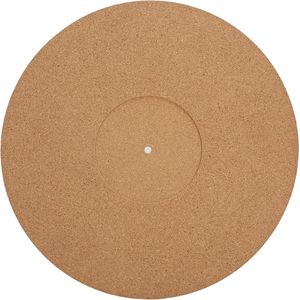 12 Inch Antistatic Cork Turntable Slipmat - Record Players - Cleaner Audio Output - High Fidelity - Audiophile Acoustic Sound Support - Slipmat Mat - Phonograph LP