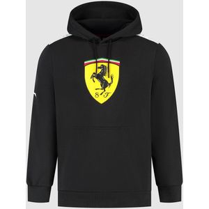 Ferrari Logo Hoody Zwart 2025 M - Lewis Hamilton - Charles LeClerc - Formule 1
