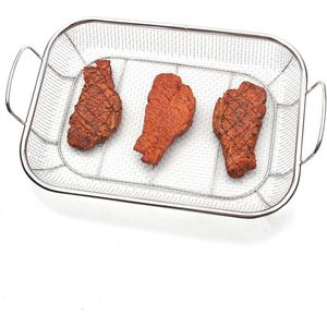 Grill Basket Large for More Vegetables - Multifunction Barbecue Grill with Handle for Outdoor Cooking BBQ