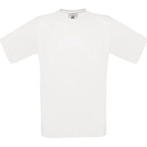 B&C Exact 150 Kids T-shirt White Maat 9/11 (onbedrukt - 5 stuks)