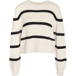 NOISY MAY NMMAYSA L/S STRIPE O-NECK KNIT NOOS Dames Trui - Maat XS