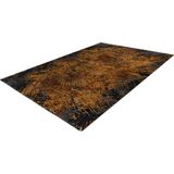 Pierre Cardin Pablo - Vintage - Super zacht - Shinny - 3D - Vloerkleed – hotel sjiek - design tapijt fraai – Karpet - 160x230- Goud terra zwart