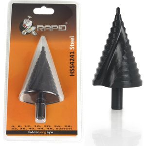 Stappenboor Rapid 4-52mm HSS 4241 staal - Trappenboor - Spiraalboor