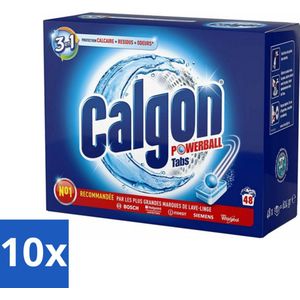 Calgon - 3in1 Tabletten - 48 tabletten - Bulkverpakking - 10 stuks