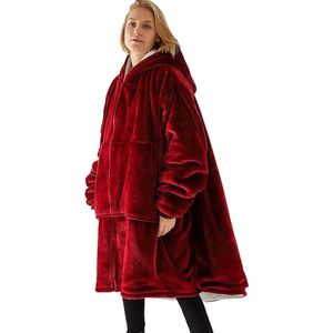 Oversized hoodie, fleece enorme draagbare deken voor vrouwen en mannen
