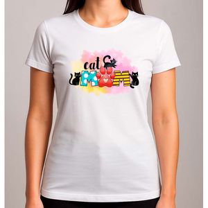 Cozy Cat Mom - T Shirt - Cat - CuteCat - CatLover - CatLife - Kat - LieveKat - GrappigeKat - KattenLiefhebber - BestMom - MamaLeven