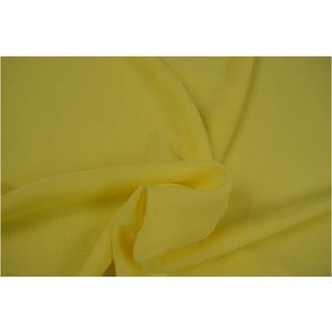 50 meter chiffon stof - Licht geel - Voile - Vitrage - 150cm breed