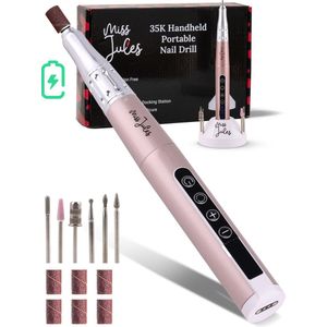 Miss Jules Elektrische Nagelfrees - Draadloos - Roze