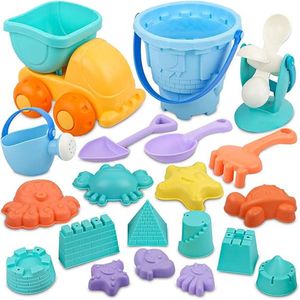 Sand Beach Toys voor kinderen Waterspeelgoed met mesh-tasset voor leeftijd 2,3,4