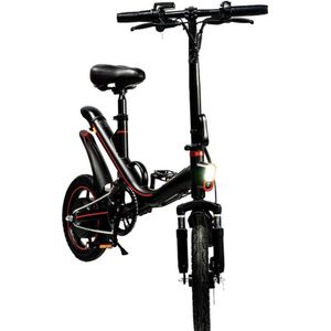 YCD - D1 - E Bike - Elektrische Opvouwbare E-Bike- 250W - 10Ah - Max. 25Km/h - Zwart