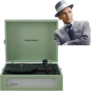 Crosley Voyager platenspeler - Sage - Bluetooth in/uit