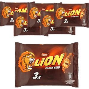6 stuks Lion 3-Pack 90 gram - Voordeelverpakking