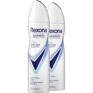 Rexona Women Advanced Protection Anti-Transpirant Spray - Cotton Dry - 2 x 150 ml - Voordeelverpakking